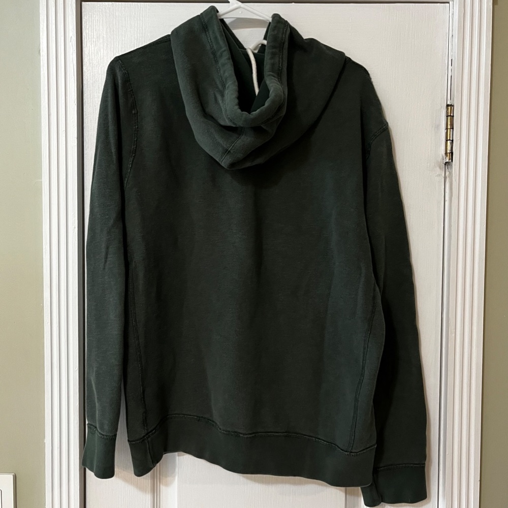 Abercrombie & Fitch Fleece Army Green Hoodie Sweatshirt/Size Medium - Picture 2 of 5
